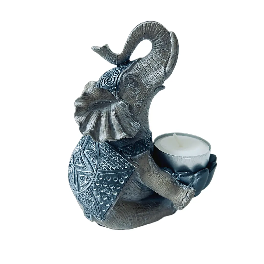 Elefant fyrfadsstage