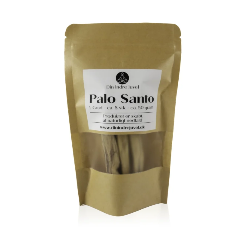 Palo Santo første grad i genoplukkelig pose med vindue