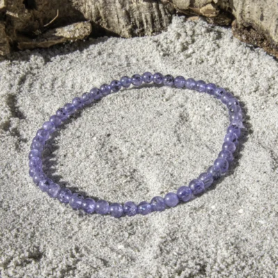 Tanzanit armbånd 4 mm