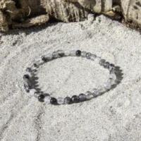 Turmalin Kvarts armbånd 4 mm til børn