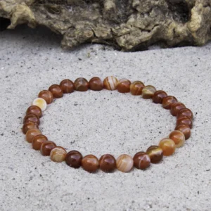 Karneol armbånd 6 mm