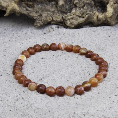 Karneol armbånd 6 mm