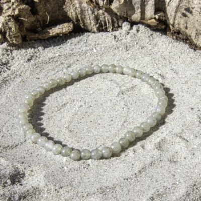 Labradorit armbånd 4 mm