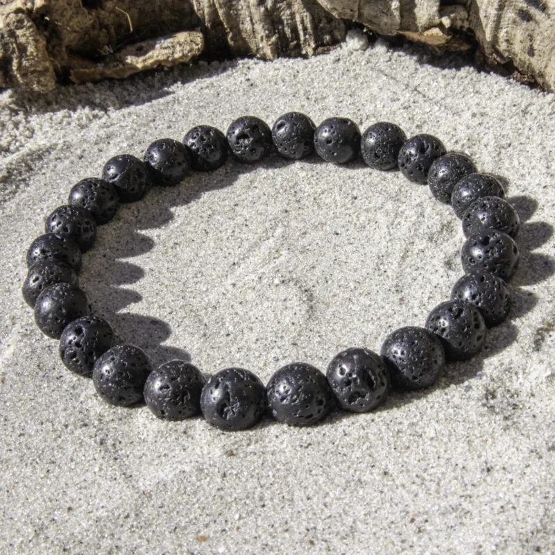Lava armbånd 21 cm 8 mm