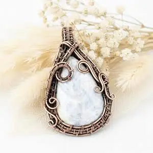 kyanit halskæde vedhæng