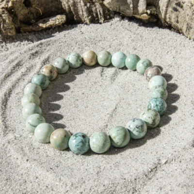 Peruviansk Turquoise armbånd 8 mm