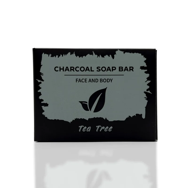 Tea Tree aktivt kul detox sort sæbe bar