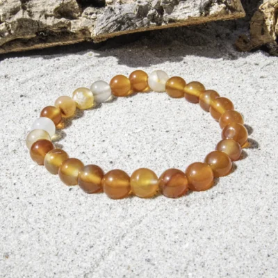 8 mm Karneol armbånd