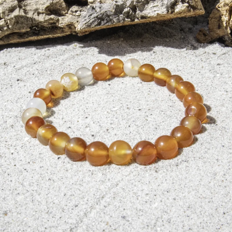 8 mm Karneol armbånd