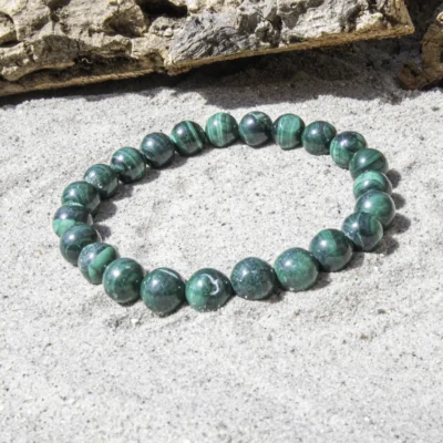 8 mm. Malakit armbånd