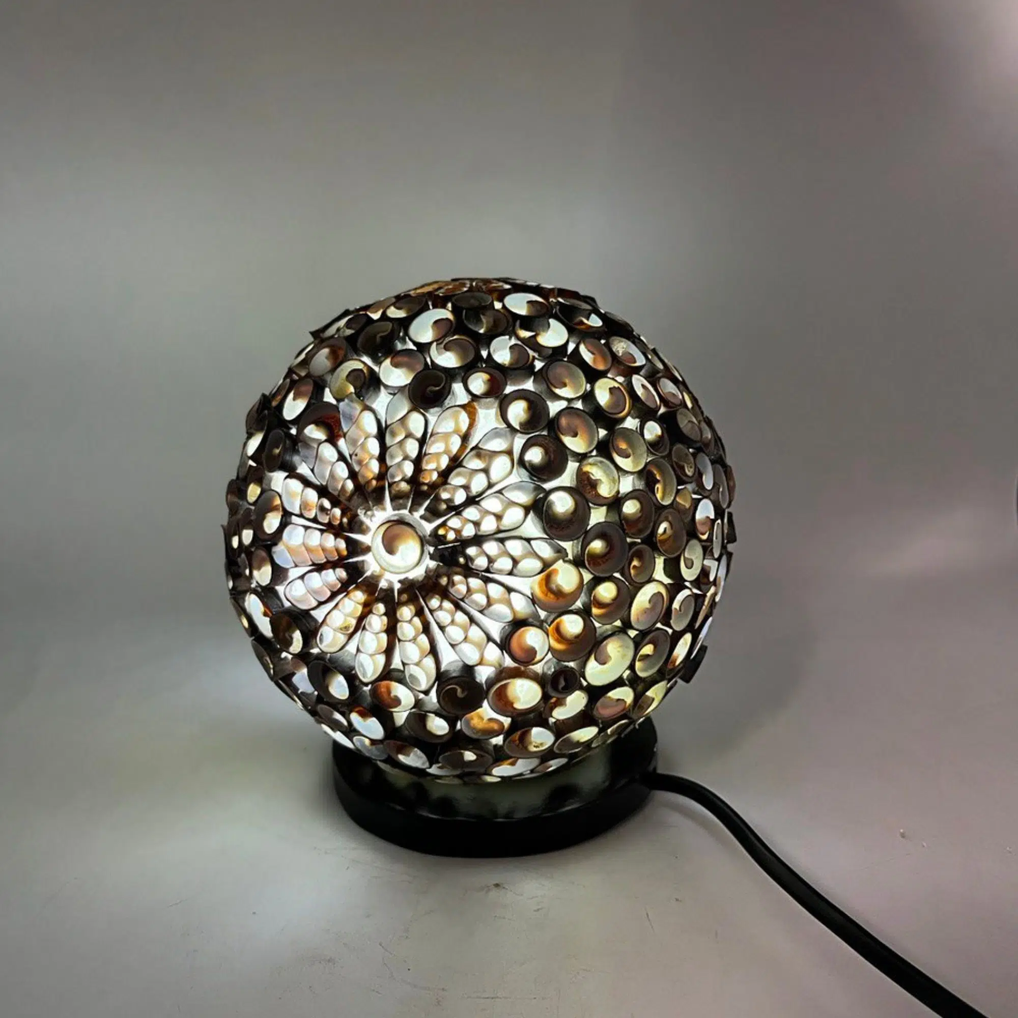 Twist Globus | Boho Musling Lampe | 15 cm. 2