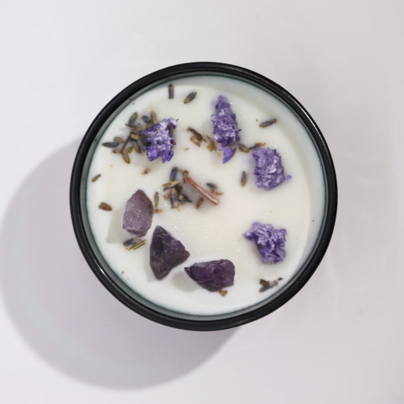 Lavendel & Ametyst | Krystal Duftlys | Hop Hare - Image 3