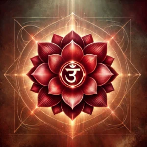 Chakra 1. er rødt.