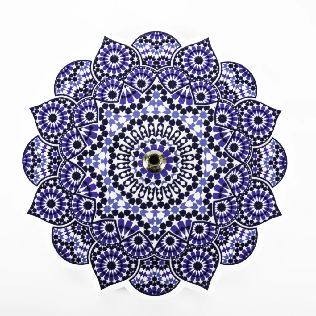 blå mandala røgelsesholder