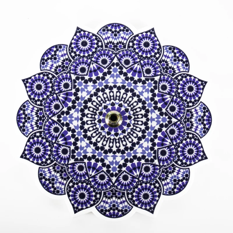 blå mandala røgelsesholder