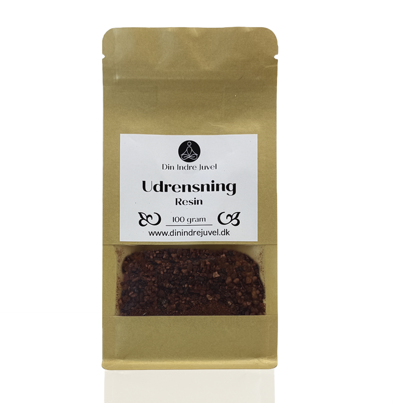 Udrensning resin I røde nuancer