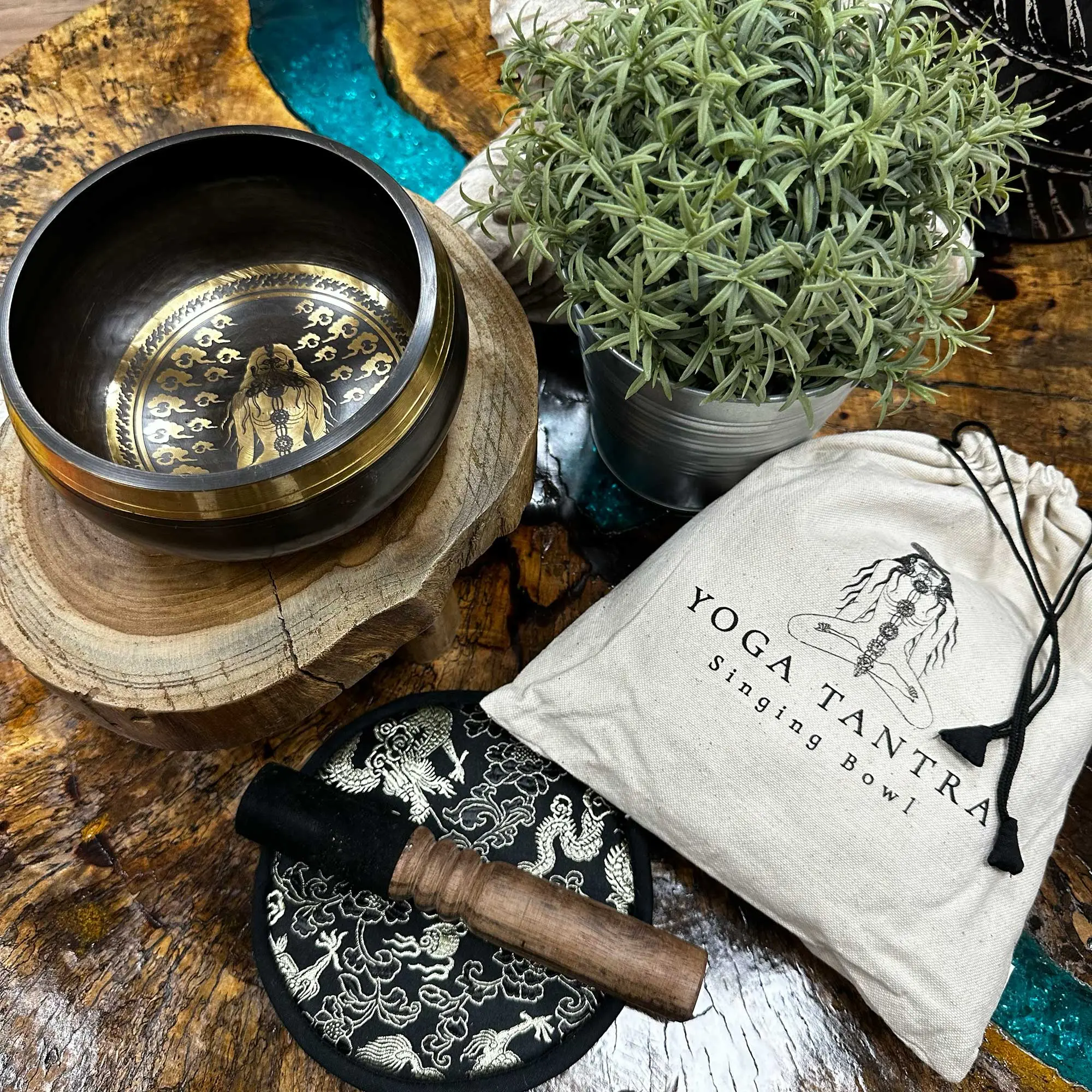 stemningsbillede af yogi klangskål