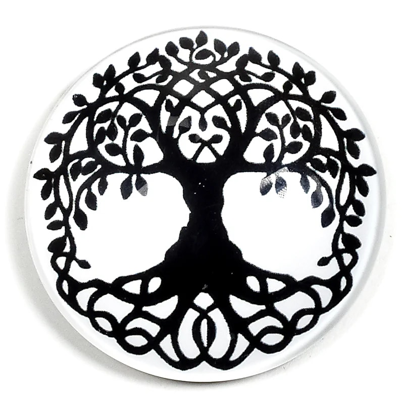 tree of life magnet I sort og hvid