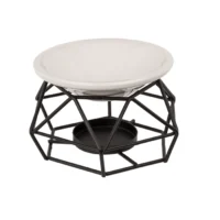 Keramisk Skål på Metalramme | Oliebrænder3