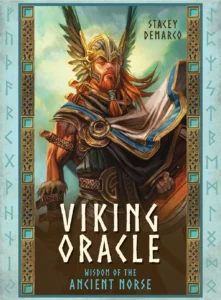 æsken med en vikinge herre med vikingehjelm