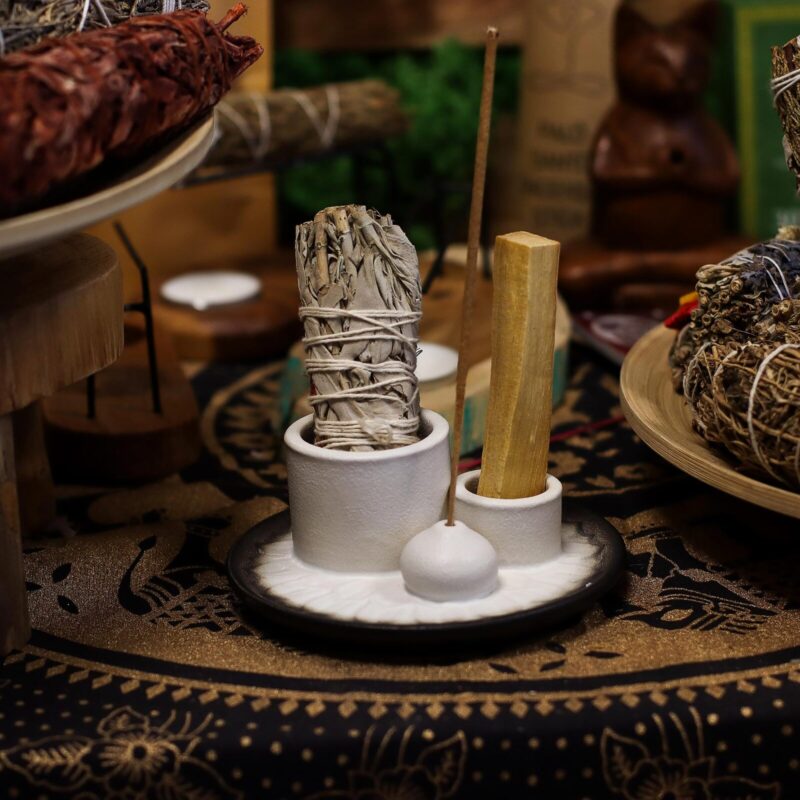 Palo Santo Stick & Smudge Holder – Mandala