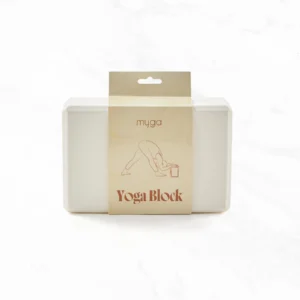 creme MYGA yoga blok set forfra
