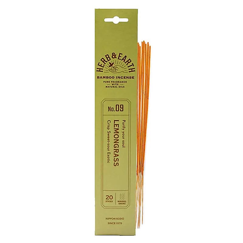 lemongrass herb & earth nippon kodo røgelsespinde