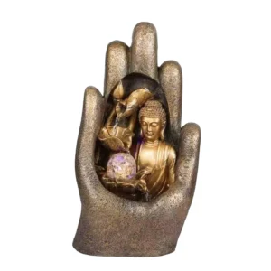 buddha vand fontæne i bronze nuancer