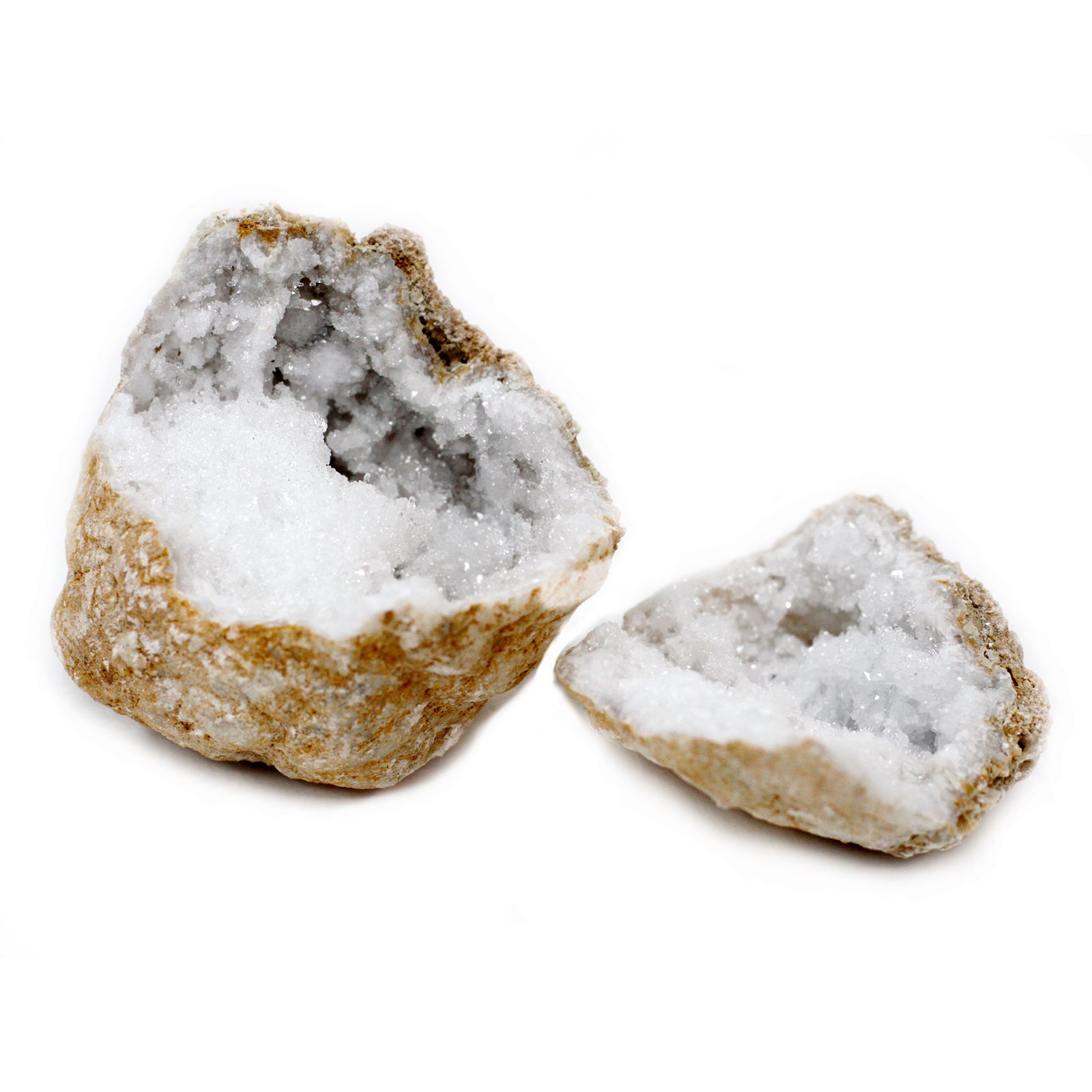 bjergkrystal geode 10-12 cm