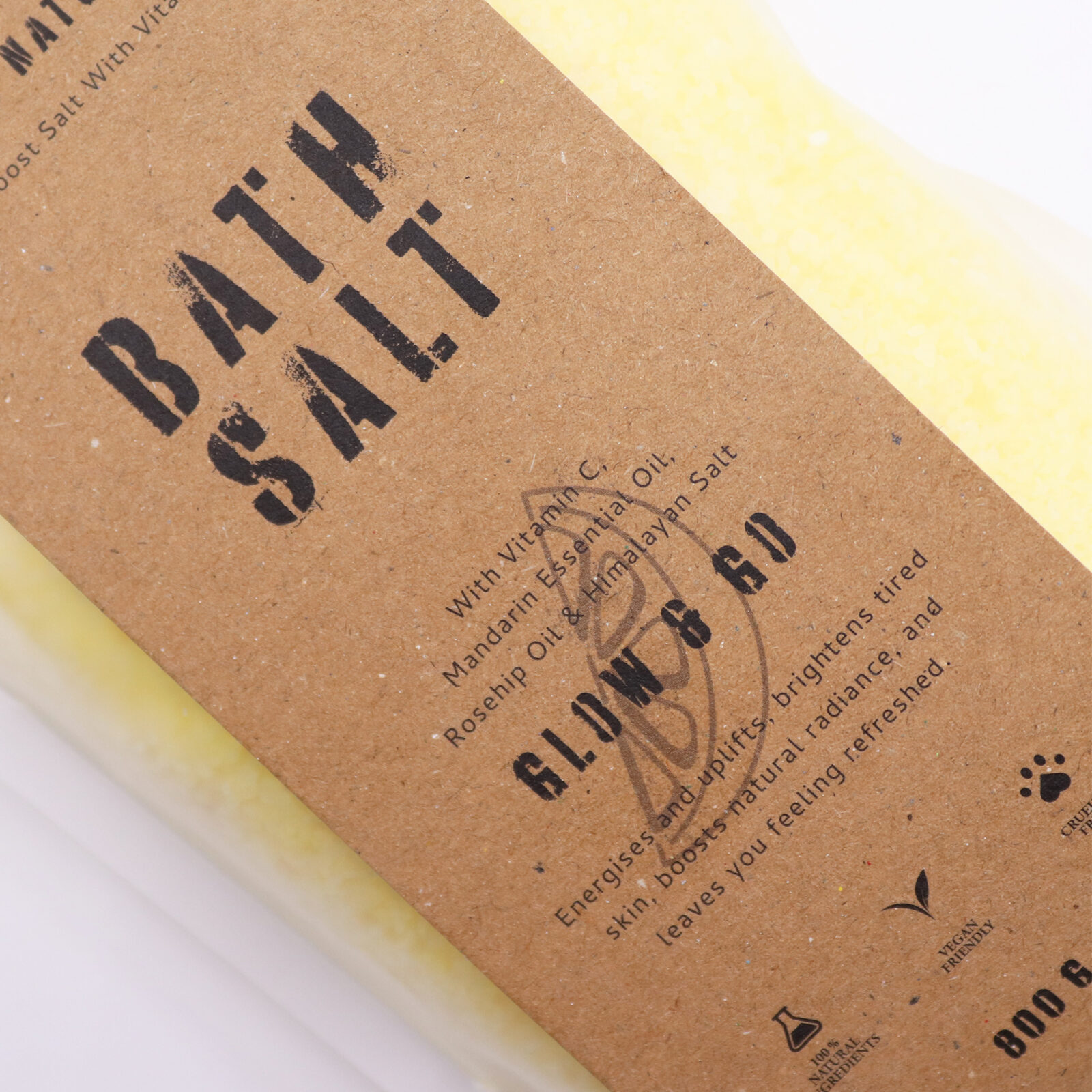 Glow & Go | Mandarin | Badesalt | Greenman Rituals | 800 gram