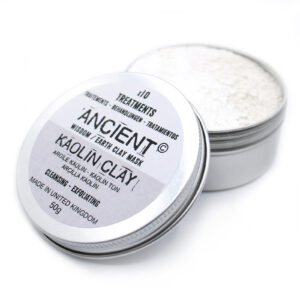 Kaolin ler ansigtsmaske i metaldåse