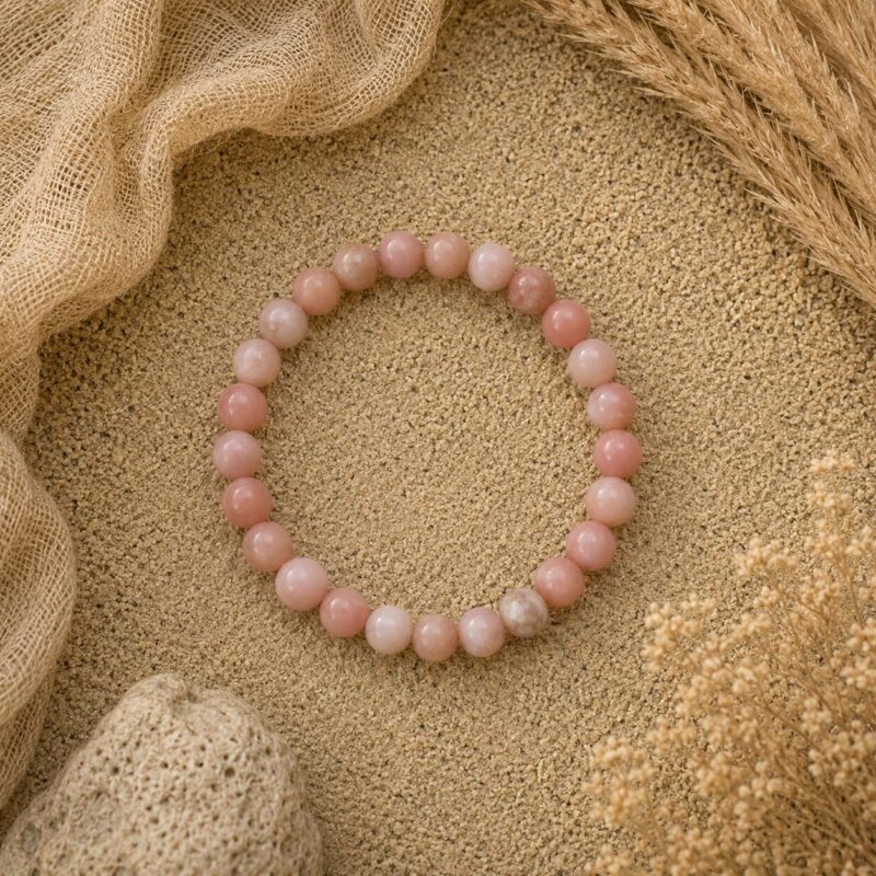Pink Opal 8 mm armbånd