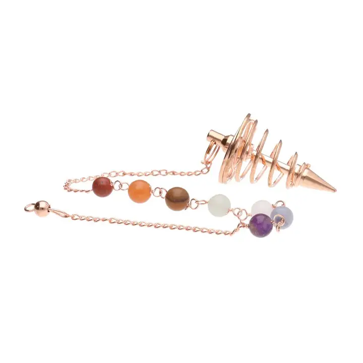 Spiral | Kobber Pendul | 25 cm. | 12 gram - Billede 2