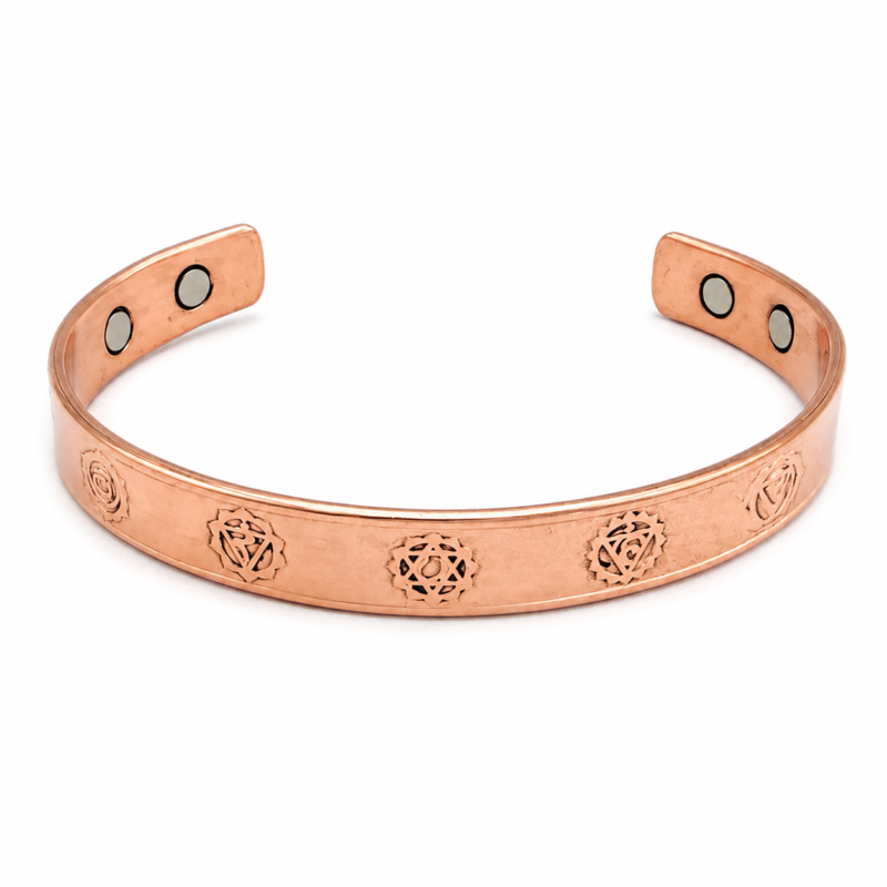 7 chakra kobber armbånd