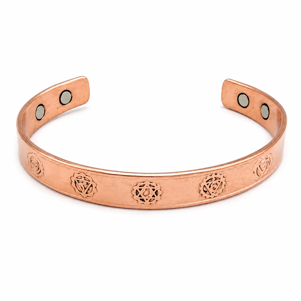 7 chakra kobber armbånd