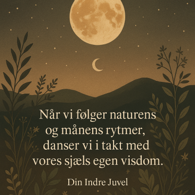 billede i brune nuancer med en lysende fuldmåne i horisonten